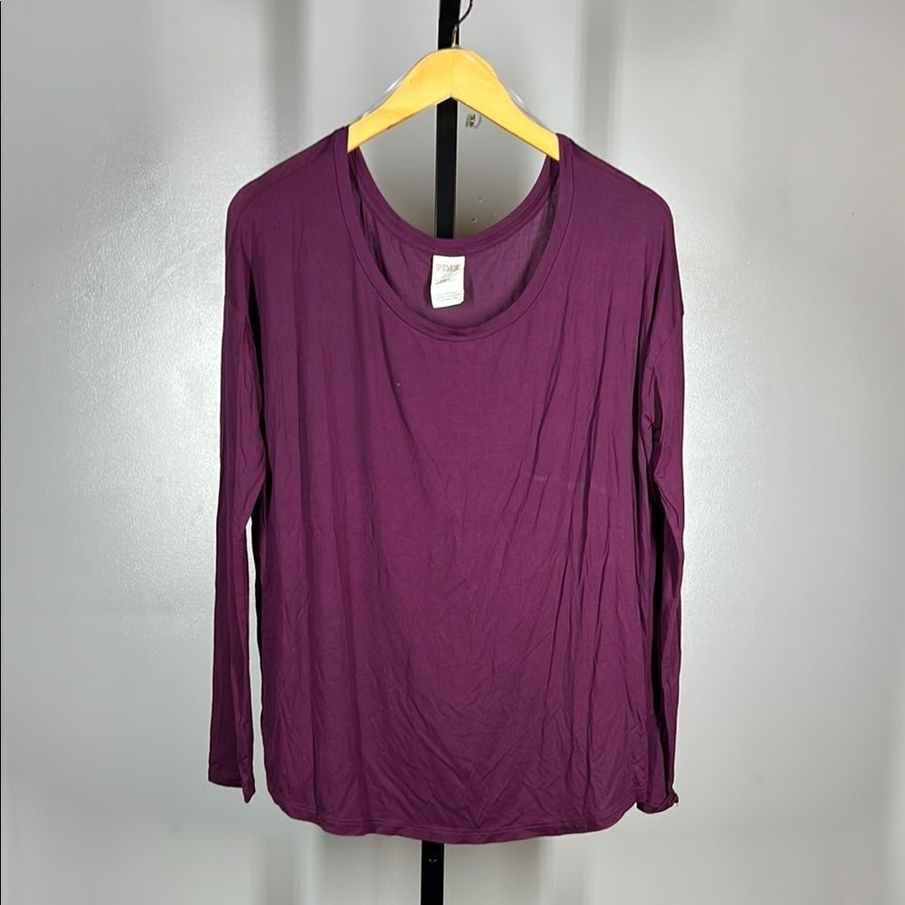 Pink Purple Long Sleeve Top